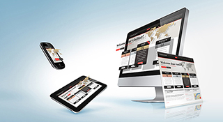 multiple devices showing responsive website